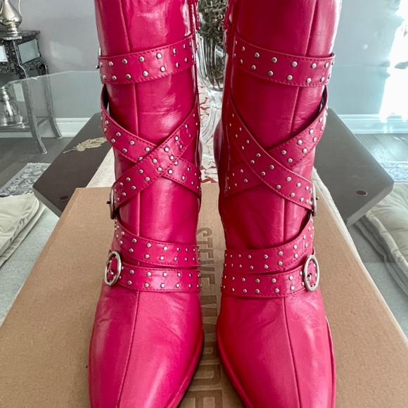 Vintage BEBE Leather Boots - Picture 2 of 3